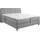 Home Affaire Boxspringbett »Fargo« inkl. Topper, in 3 Matratzenarten, in Samt- oder Strukturstoff grau