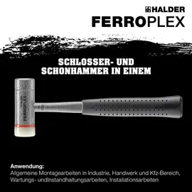 Halder Kombihammer Schlosser- und Schonhammer 800 g
