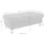 exxpo - sofa fashion Hocker Maretto Luxus-Microfaser 136 x 46 x 70 cm Blau/Grau