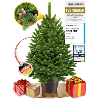 artitree Künstlicher Weihnachtsbaum Premium Tanne grün (80 cm,
