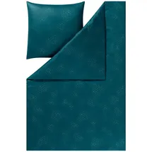 Estella Bettwäsche Pippa petrol 155x220 cm + 80x80 cm