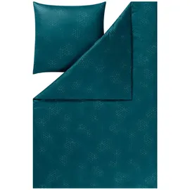 Estella Bettwäsche Pippa petrol 155x220 cm + 80x80 cm