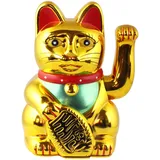 Freak Scene Glückskatze - Maneki-Neko - Winkekatze - 15 cm - Gold