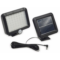 ChiliTec Solar Wandleuchte mit Bewegungsmelder - LED-Aussenstrahler Solarlampe für Aussen IP44 Aussenleuchte 4200K Akku