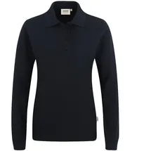 Hakro Damen Longsleeve-Poloshirt Mikralinar® schwarz M