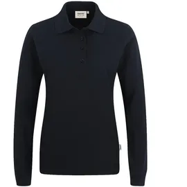 Hakro Damen Longsleeve-Poloshirt Mikralinar® schwarz M