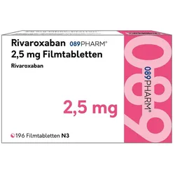Rivaroxaban 089pharm 2.5 Mg Filmtabletten 196 St