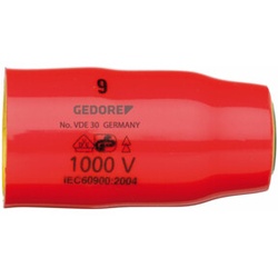 Gedore VDE 30 10 VDE-Steckschlüsseleinsatz 3/8" 6-kant 10 mm
