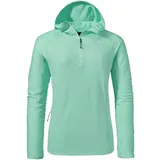 Schöffel - Kravica Half-Zip Hoodie Damen Pullover Fleece Hoody Style botanical sky, - türkis