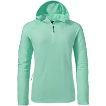Schöffel - Kravica Half-Zip Hoodie Damen Pullover Fleece Hoody Style botanical sky, - türkis