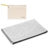 Navaris Reiseyogamatte faltbar inkl. Tasche - 1,5mm Yoga Matte Fitnessmatte - dünn leicht - Sportmatte Fitness Pilates - Reise Yogamatte - versch. Farben