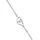 Elli Fußschmuck Damen Fußkettchen verschlungene Herzen Liebe in 925 Sterling Silber