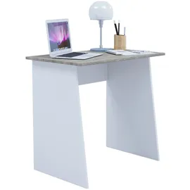VCM Schreibtisch Masola Mini weiß/Sonoma Eiche Nachbildung