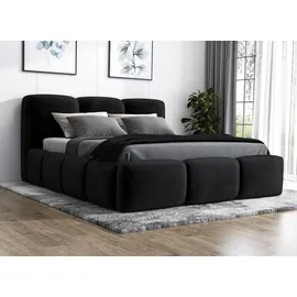 A&J MöbelLand STAR-OM 90 x 200 cm Schwarz