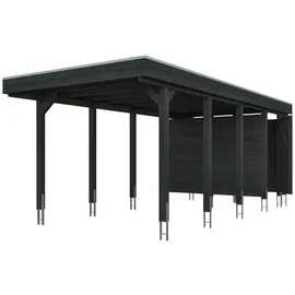 SKANHOLZ Carport Friesland 3,20 x 7,08 m anthrazit inkl. Abstellraum