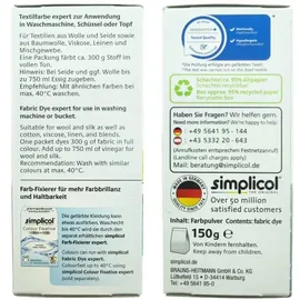 Heitmann simplicol Textilfarbe expert Mohn-Rot 150g