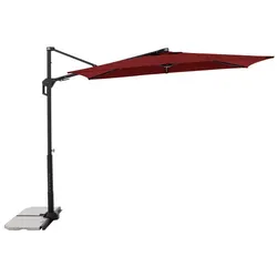 DOPPLER Pendelschirm »Active Green«, 240 x 135 cm, rechteckig, Sonnenschutzfaktor: 50 - rot