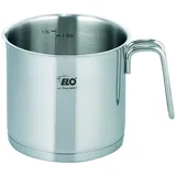 ELO Milchtopf Citrin 1600 ml Edelstahl Silber