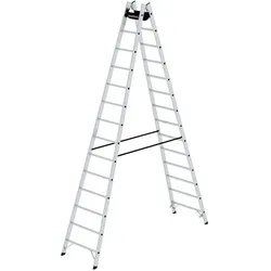 PROREGAL Sprossen-Stehleiter 2x14 Sprossen