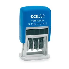 Colop Datumstempel mit Text "Gebucht"