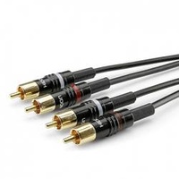SOMMER CABLE HBP-C2-0030 Klinke / Cinch Audio Anschlusskabel [2x Cinch-Stecker - 2x Cinch-Stecker] 0