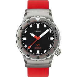Sinn Taucheruhren U1 1010.010 - schwarz,rot - 44mm