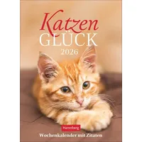 Harenberg Katzenglück Wochenkalender 2026 - mit Zitaten
