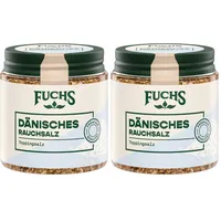 Fuchs Gewürze - Dänisches Rauchsalz | Toppingsalz mit rauchigem Aroma | Verfeinert Fleisch, Fisch und Gemüse vom Grill | Rauchsalz in Premium-Qualität | 125 g im wiederverschließbaren Gewürzglas