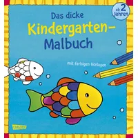 Carlsen Verlag Das dicke Kindergarten-Malbuch: Mit farbigen Vorlagen und lustiger Fehlersuche