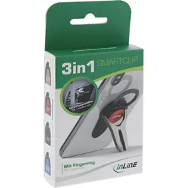 InLine Smartphone 3in1 Smartclip KFZ-Halter blau