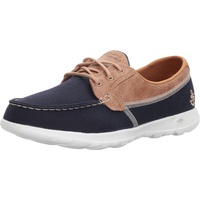 Skechers Performance Women's Go Walk Lite-15430 Wide Boat Shoe,Navy,12 W US - 42 EU Weit