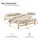 Homestyle4u Holzbett 120 x 200 cm Braun