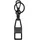 Liebeskind Berlin Schlüsselanhänger Lora Key Ring Semi Black Matt schwarz