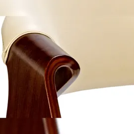 CLP Esszimmerstuhl Foley I Mit Armlehne Und Holzgestell I Küchenstuhl Und Wohnzimmerstuhl