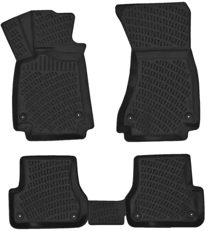 Gummi-Fußmatten 3D Rizline 511180 für Audi A6 C7 2011–2018