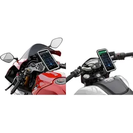 Shapeheart französische Innovation, Telefonhalterung Sportmotorräder Lenkerhälften. Handyhalterung für Sportmotorräder, Anti-Vibration, wetterfest universell einsetzbar
