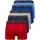 Ralph Lauren Boxershorts unifarben blau/rot/grau M 5er Pack