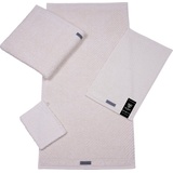 ROSS Handtuch »Smart« (2-St), Uni-Rippe mit Velourslabel
