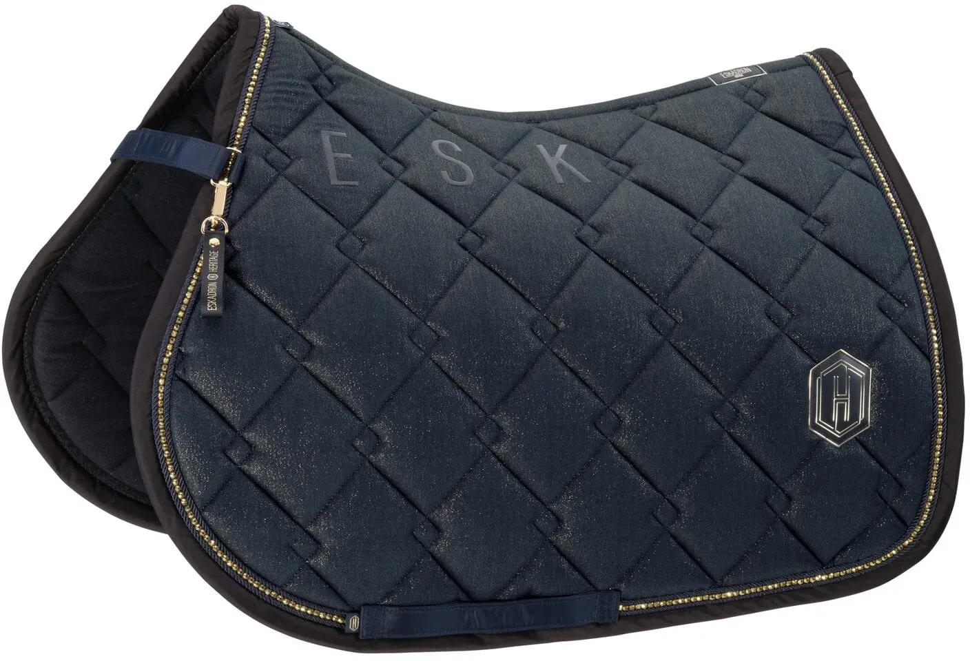 ESKADRON Heritage Schabracke Cotton Glitter navy Pony Dressur
