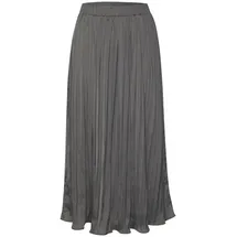 LASCANA Maxirock Damen Plisseefalten Grau 42