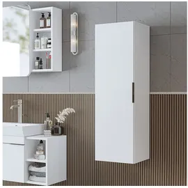 roomartstore.de Lycia 50 Hochschrank 35 x 50 x 35 cm Weiß Holz