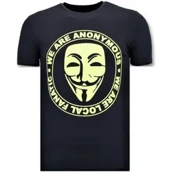 Local Fanatic  T-Shirt We Are Anonymous  in Blau, EU M