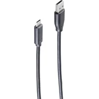 ShiverPeaks BASIC-S USB 2.0 Kabel, C-Stecker - A-Stecker 1,0 m USB A USB C Schwarz