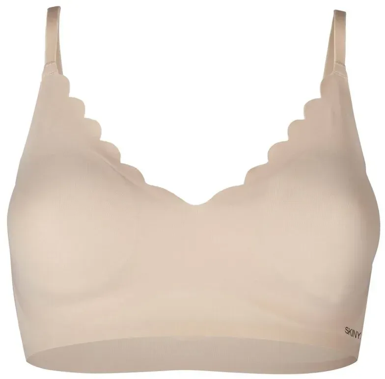 SKINY Damen Bustiers im Pack - Pads herausnehmbar, V-Ausschnitt, Micro Lovers, Mikrofaser Beige S 1 Bustier (1x1B)