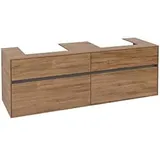 Villeroy & Boch Collaro Waschtischunterschrank C02100RH 160x54,8x50cm, für 2 Waschtische, Kansas Oak