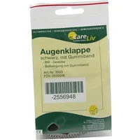 CareLiv Augenklappe mit Gummiband schwarz 1 St