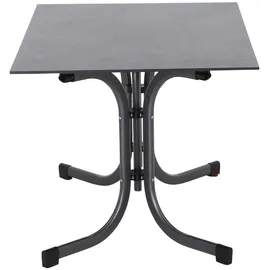 Siena Garden Klapptisch Sola Rechteckig Anthrazit 80 cm x 120 cm