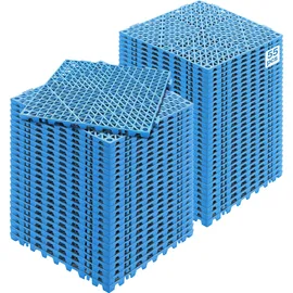 Vevor Ineinandergreifende Fliesen Blau 30 x 30 cm 55 St.