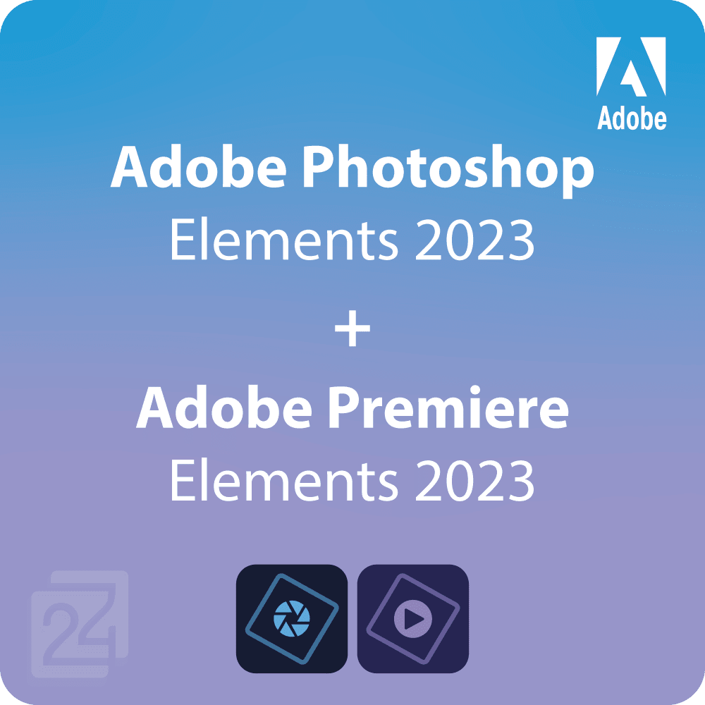Adobe Photoshop Elements 2023 + Premiere Elements 2023 Win/MAC