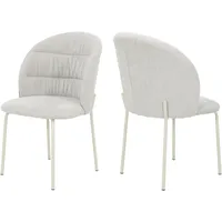 Tom Tailor 4-Fußstuhl LEAF CHAIR Stoff beige 2er Set